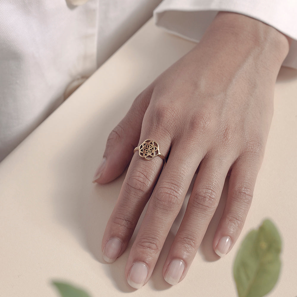 Sweet Seed of Life Ring - Gold