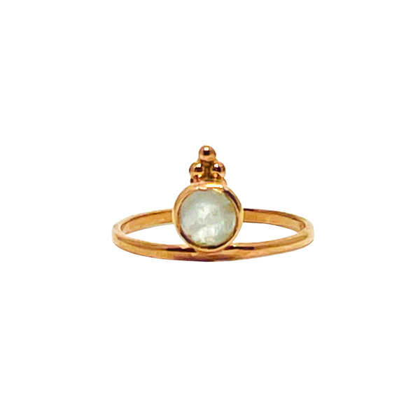 Naliya Ring - Moonstone & Rose Gold