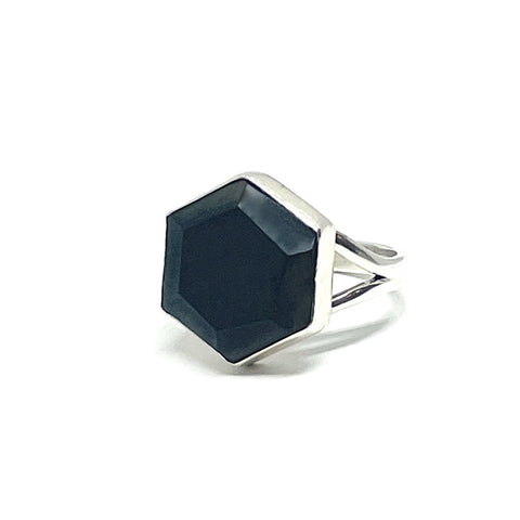 Honeybee Ring - Shungite & Silver