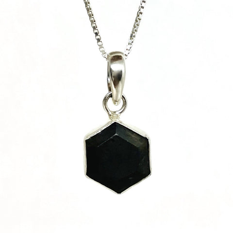 Honeybee Necklace - Shungite & Silver