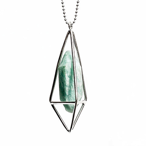 Lumia Necklace - Amazonite & Silver