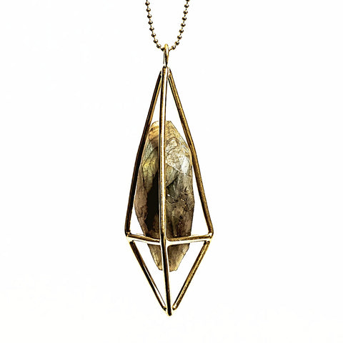 Lumia Necklace - Labradorite & Gold