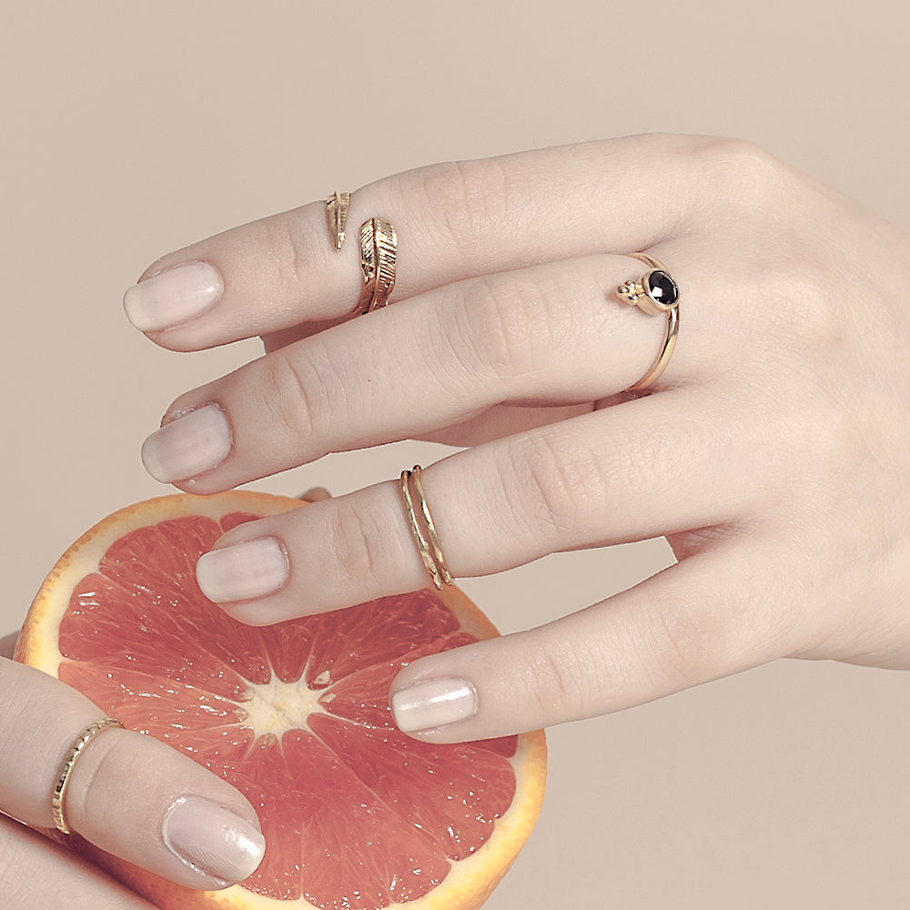 Naliya Ring - Onyx & Gold