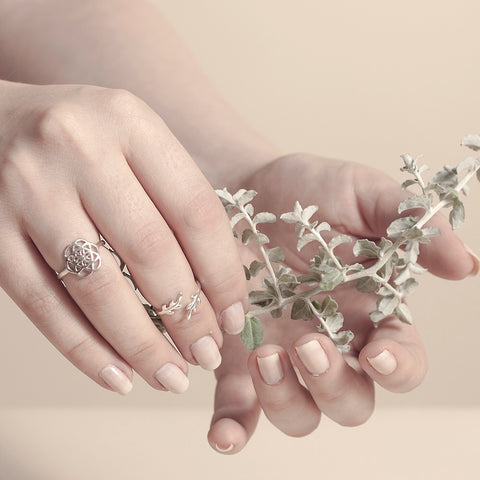 Sweet Seed of Life Ring - Silver