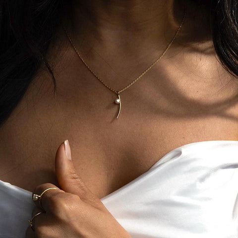 Nymph Necklace - Gold & Pearl